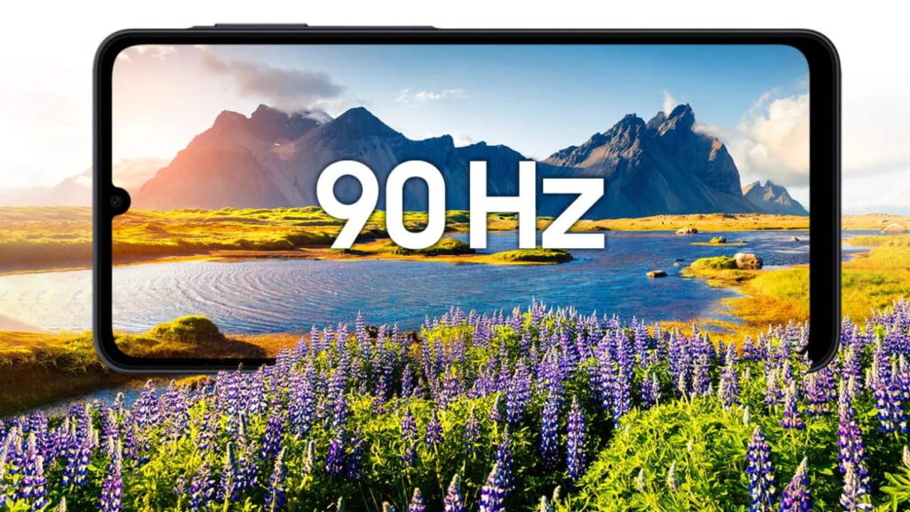 Samsung Galaxy A07 mengusung Layar PLS LCD dengan resolusi HD+ (720 x 1600 piksel) dan refresh rate 90Hz. Foto: Samsung