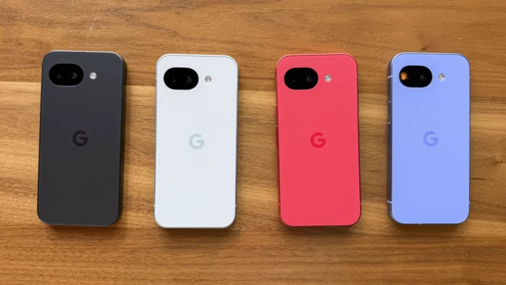Tampilan 4 warna pilihan Google Pixel 10a. Foto: Gizmodo