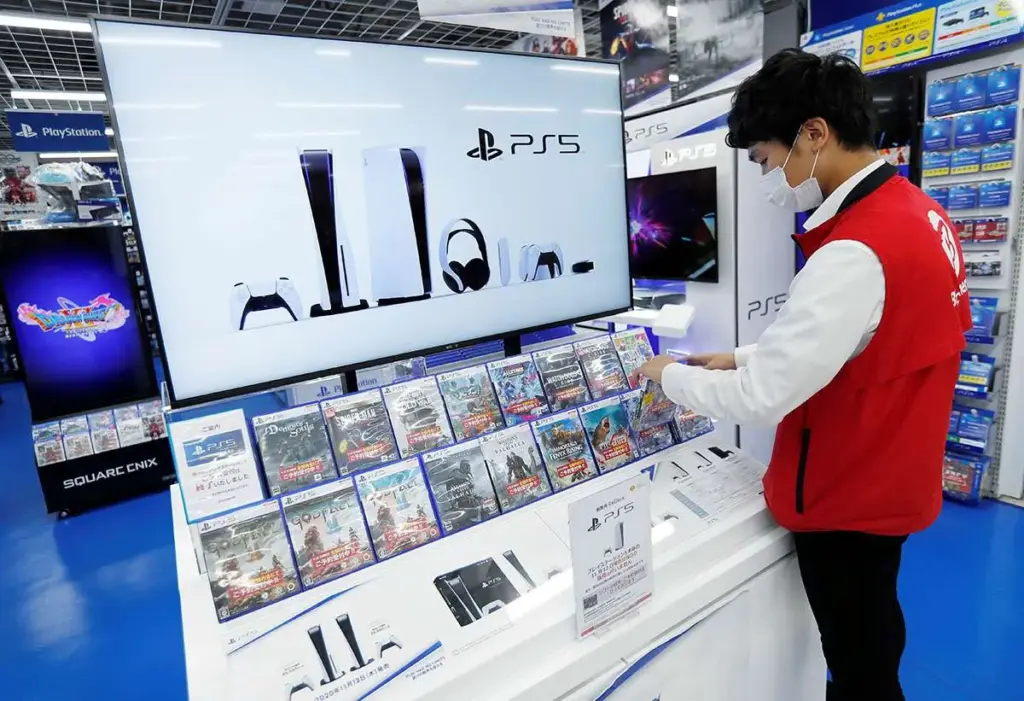 Toko Yang Menjual Konsol PlayStation 5. Foto: Kontan