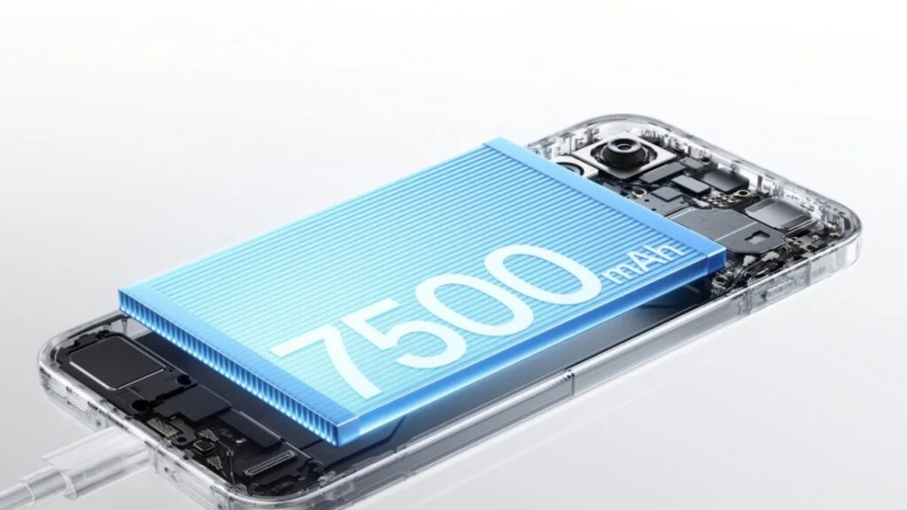 Baterai jumbo OnePlus 15T dengan kapasitas 7.500mAh. Foto: OnePlus