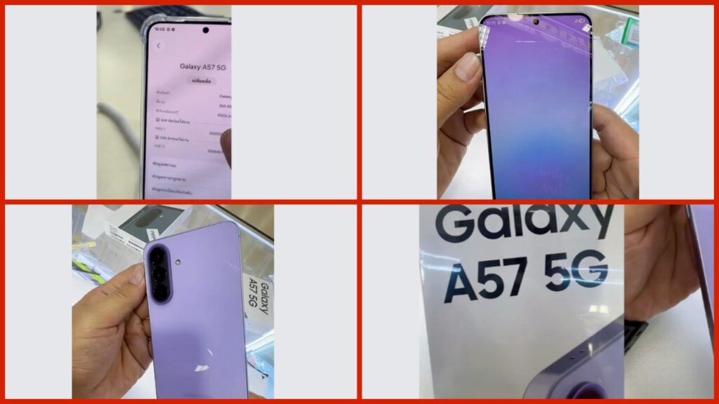 Bocoran tampilan ponsel Samsung Galaxy A57. Foto: SammyGuru