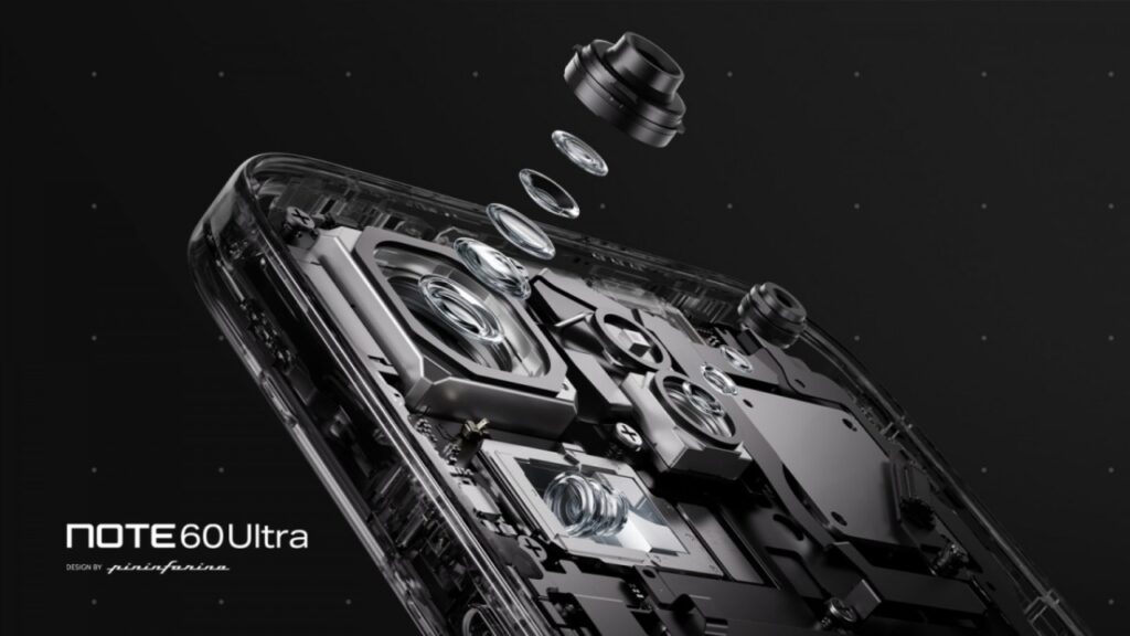 Konfigurasi Infinix Note 60 Ultra dengan 200MP main camera, 50MP 3.5x periscope, dan kamera 112° ultra-wide. Foto: GSMArena