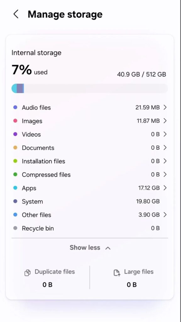 Samsung Galaxy S26 sudah memakan ruang sebesar 7% saat pertama kali digunakan. Foto: Phone Arena