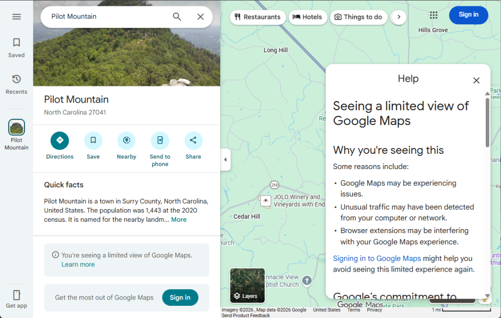 ​Pembatasan "Limited View" pada Google Maps. Foto: 9To5Google