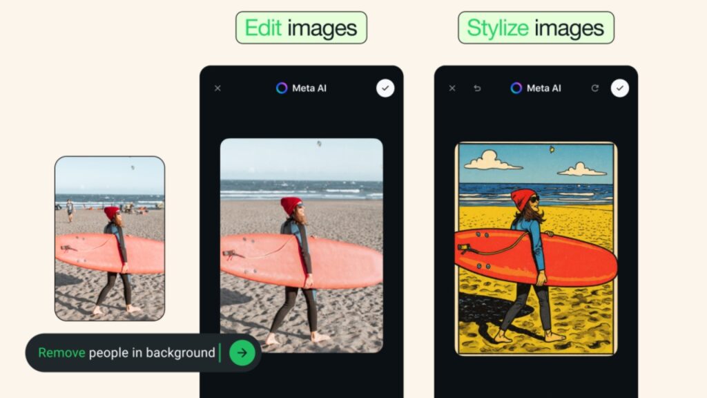 Fitur AI baru di Whatsapp. Foto: Meta