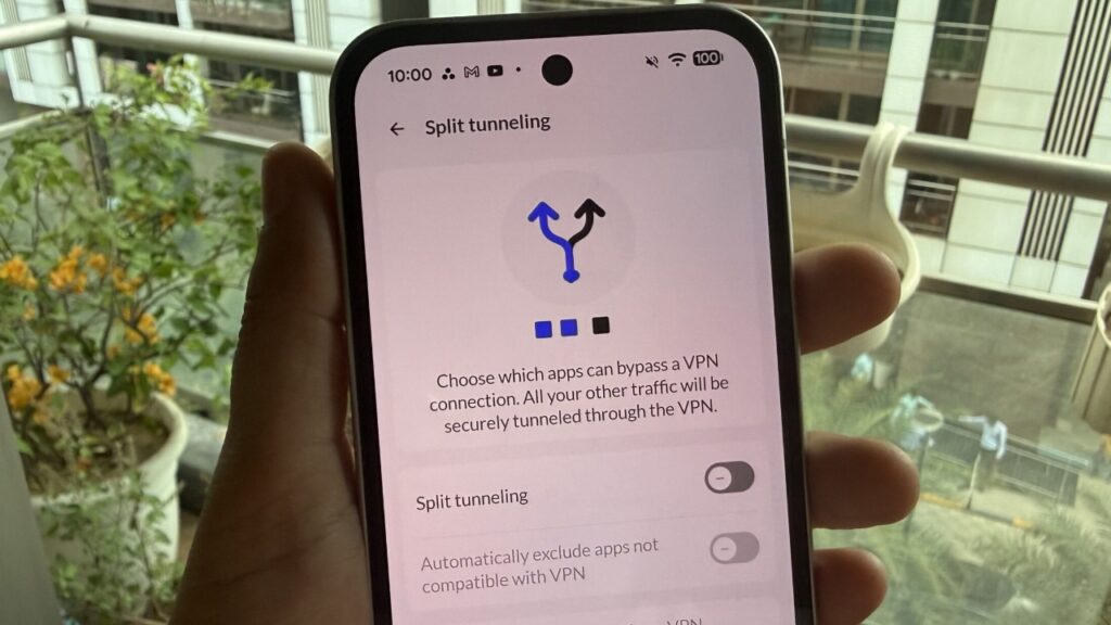 ​Ilustrasi split tunneling pada Android 17 sebagai alternatif VPN. Foto: Android Authority